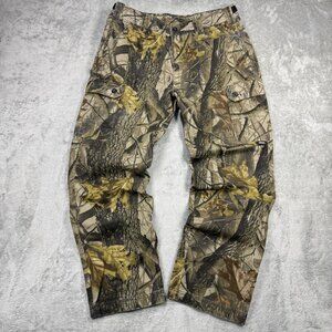 Realtree Hardwoods Camo Cargo Pants Mens M Camouflage Hunting Gorpcore Brown